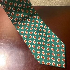 Ralph Lauren Tie Green Paisley Mens Tie